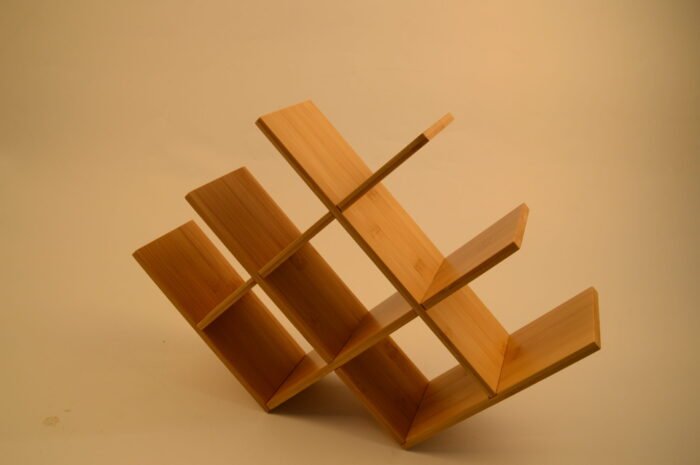ZOELINFENG Snuggle Bamboo Wine Bottle Rack《绒伴》 - Image 4