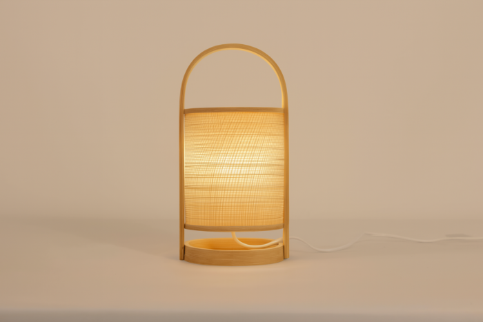Bamboo Handle Table Lamp